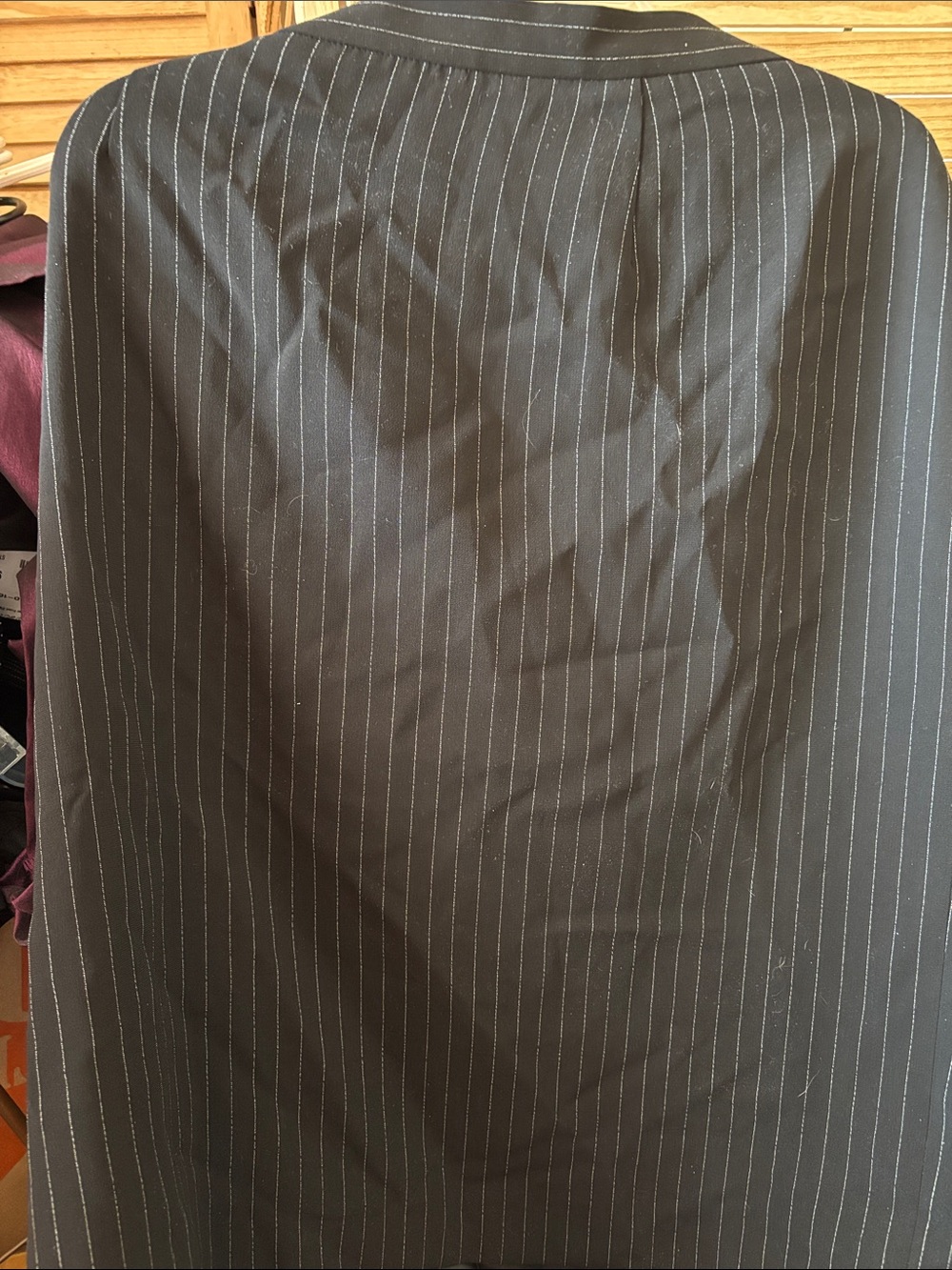 LeSuit Lined Pinstripe Skirt 16W